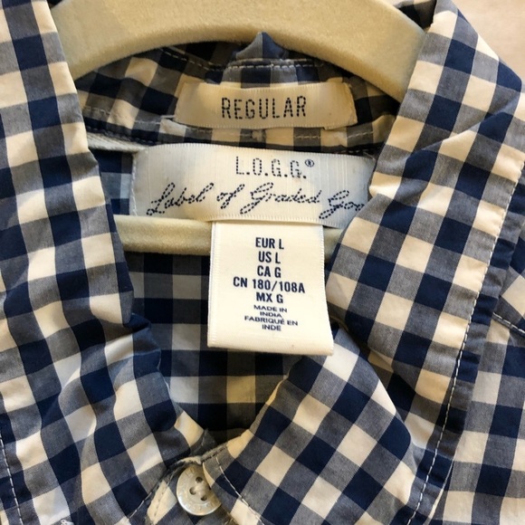 H&M L.O.G.G. Gingham Button Down - Picture 2 of 3